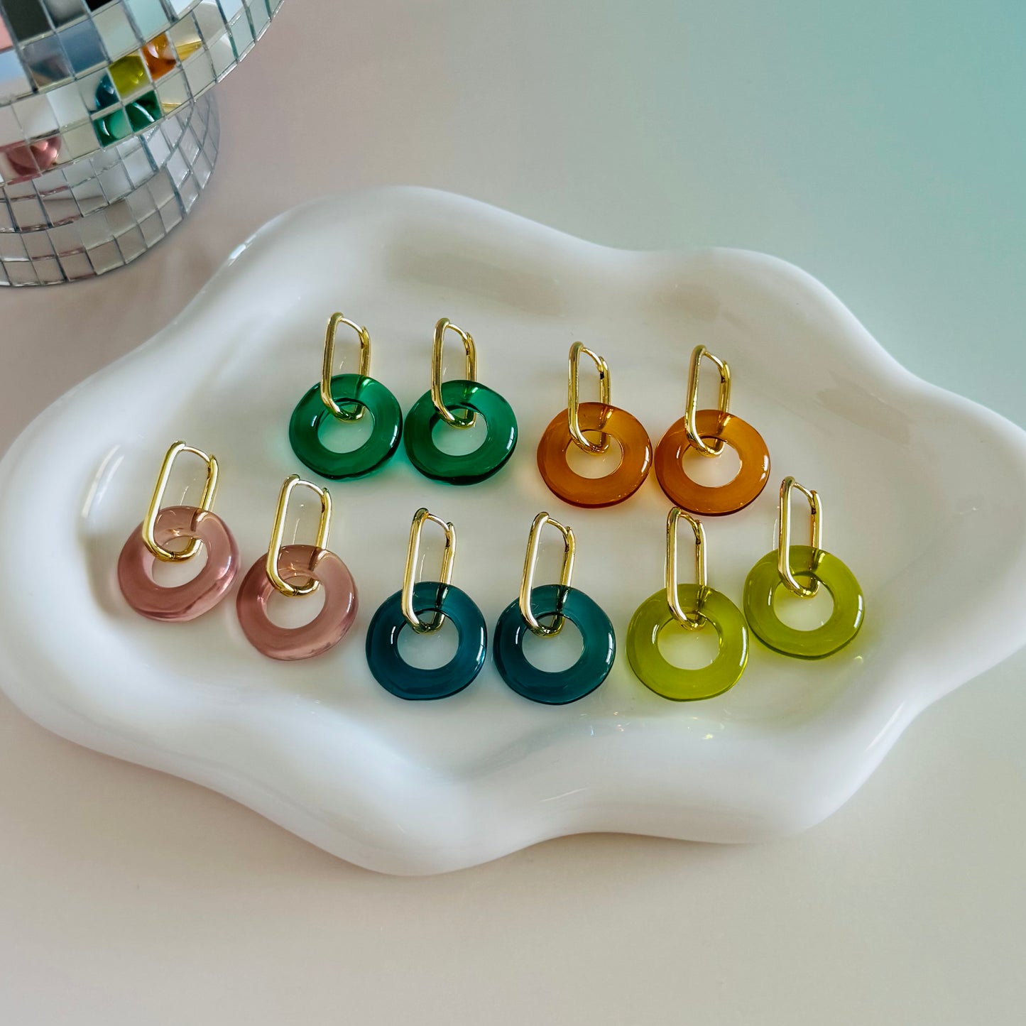 Translucent Hoops (Multiple Colors)